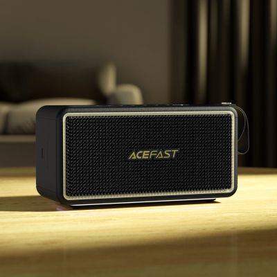 6. Acefast K3 Ultra Wireless Speaker with RGB Backlight Bluetooth 5.4 - Black