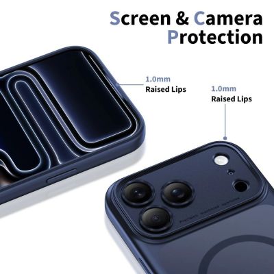 10. Tech-Protect Magpeak Magsafe CC Case for iPhone 17 Pro Max - Matte Navy Blue