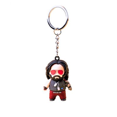 2. 3D Good Loot Cyberpunk 2077 Johnny Silverhand keychain
