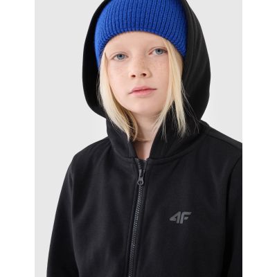 3. Boy's zip-up sweatshirt with hood 4F 4FJWSS25TSWSM1714-20S
