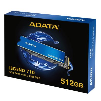 10. ADATA LEGEND 710 512GB M.2 2280 PCIe Gen3x4 SSD