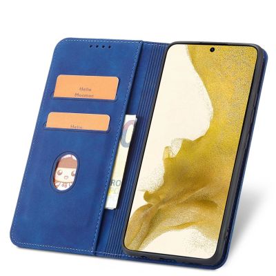 5. Magnet Fancy Case for Samsung Galaxy S23+ flip cover wallet stand blue