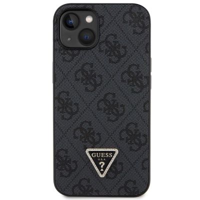 3. Guess Crossbody 4G Metal Logo Case for iPhone 13/14/15 - Black