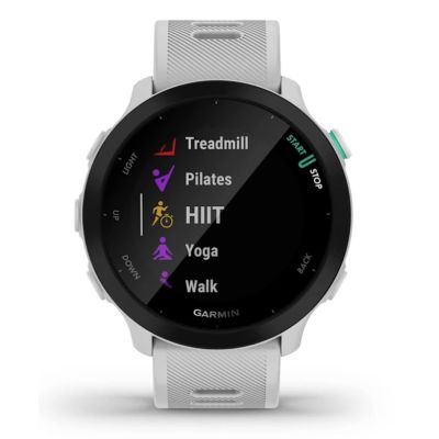 6. Garmin Forerunner 55 watch, 42mm MIP White