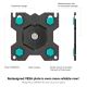 12. ONKRON G90-B Tilt and swivel desk mount for 13"-34" monitors, max 10 kg, with rotation, black
