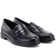 4. Women's loafers, black lords shoes, Potocki SZ12832