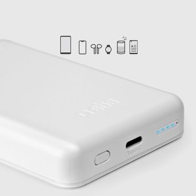 10. Powerbank SBS TEBB5000MAG1CW 5000 mAh USB-C, MagSafe compatible - white