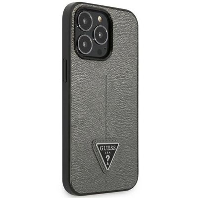 9. Guess GUHCP14XPSATLG iPhone 14 Pro Max 6.7 "silver / silver hardcase SaffianoTriangle Logo