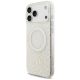 3. Guess IML Flowers Electro Pearl Strap MagSafe Case for iPhone 17 Pro Max - White