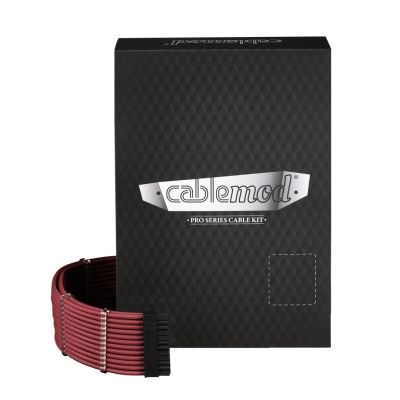 CableMod C-Series PRO ModMesh Kit for Corsair AXi/HXi/RM (Yellow Label) - Blood Red