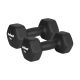 HEX 2x7kg Neoprene Cast Iron Dumbbells, REBEL ACTIVE