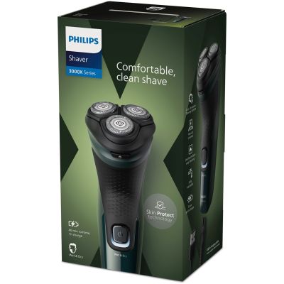 2. Philips Shaver Series 3000X X3002/00 Wet and dry electric shaver