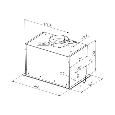 3. MPM MPM-45-OW-06/W built-in hood 45 cm | BLDC motor | LED | white