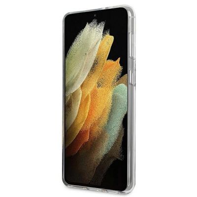 5. Karl Lagerfeld Karl&Choupette Case for Samsung Galaxy S21+ - Transparent