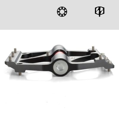 5. Rockbros 2020-12BBK Platform Aluminum Bicycle Pedals - Black
