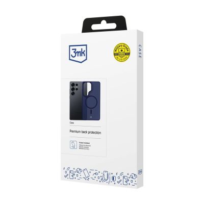 5. 3mk Smoke MagCase for Samsung Galaxy S25 Ultra - Blue-Translucent