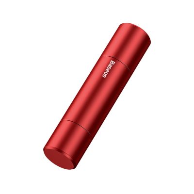 4. Baseus SharpTool Safety Hammer Glass Breaker with Seat Belt Cutter - Red