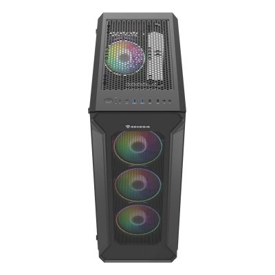 13. NATEC Genesis Irid 505 ARGB NPC-1518 Case (ATX, Micro ATX, Mini ITX; Black)