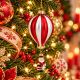 4. GLASS CHRISTMAS TREE ORNAMENT IN BALLOON SHAPE WITH SANTA CLAUS – SASKA GIFT & DECOR