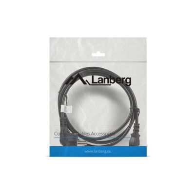 4. Lanberg CA-C13C-11CC-0018-BK cable (C13 / IEC C13 / IEC 320 C13 F - Schuko M; 1.8m; black)