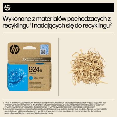 5. HP Original Cyan Ink 924e EvoMore