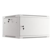 LANBERG WALL-HUNG RACK CABINET 19" 6U 600X600 METAL DOOR GRAY (FLAT PACK) WF01-6606-00S