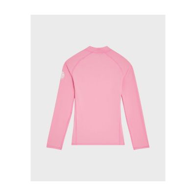 2. Girls' Lycra RIP CURL Classic Surf Ls Rashvest-Girl pink