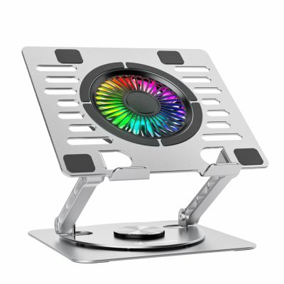 2. Wozinsky WDCX-X16-AS CoolBase RGB 360° cooling stand for laptop and tablet - silver