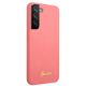 4. Guess GUHCS22MLSLMGFU S22+ S906 fuchsia/fuchsia hardcase Silicone Script Metal Logo