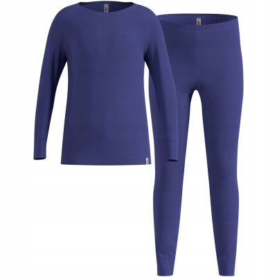 2. Thermal underwear - Odlo Set long MERINO 200 size 116cm Blue