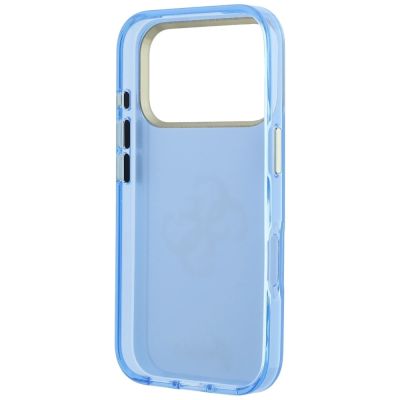 7. Guess IML 4G Script Metal Case for iPhone 17 Pro / 18 Pro - Light Blue