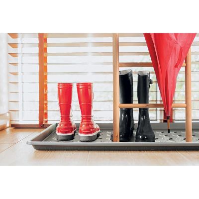 12. DRAINER SHOE RACK DRY PAD BLACK PROSPERPLAST