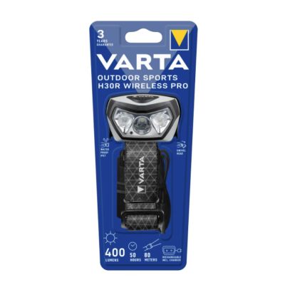 2. Varta 18650 101 401 Flashlight Black LED Headlamp
