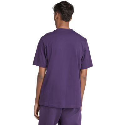 15. Men's adidas Essentials Small Logo Single Jersey Purple JW6232