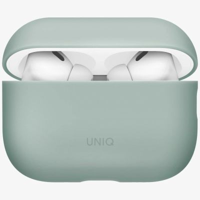 3. Uniq Lino Silicone Case for AirPods Pro 3 - Green