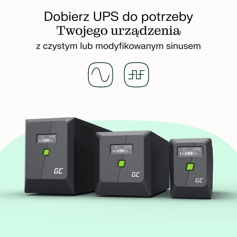 13. GREEN CELL UPS POWERPROOF 360W/650VA MODIFIED SINUSOID
