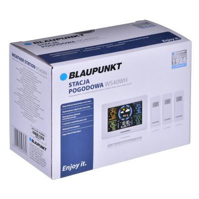 2. BLAUPUNKT Weather Station with 3 Sensors and LCD WS40WH