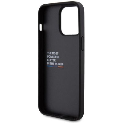 7. BMW Leather Carbon case for iPhone 15 Pro Max - black
