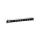 2. Equip 333292 PDU 9-way power outlet 1U Black, Silver