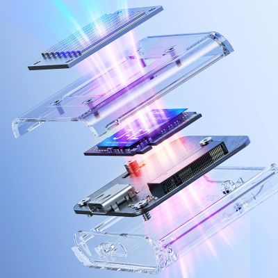 8. Orico TC20-M2-10G M.2 NVME USB-C 3.2 Disk Caddy - Transparent