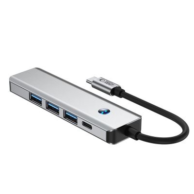 3. Tech-Protect HB01 HUB Adapter 5in1 USB-C + USB3.0 + HDMI 4K 60Hz + PD100W - gray