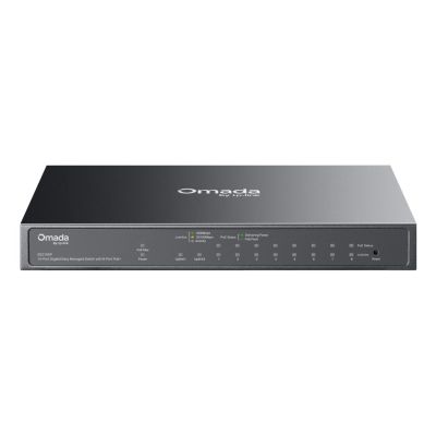 TP-Link Omada ES210GP Managed Network Switch L2 Gigabit Ethernet (10/100/1000) PoE Support DIN Rail Black