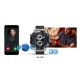 23. VELTORI VT100-1 Smartwatch + Black Silicone Strap + Black Eco Leather