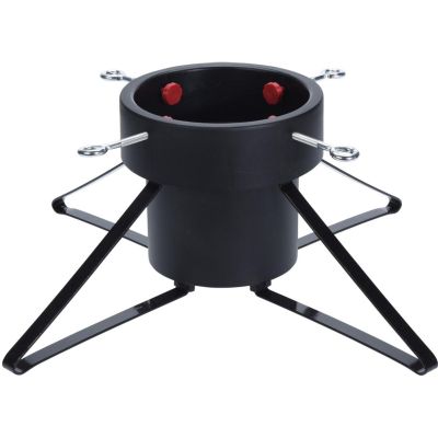 METAL CHRISTMAS TREE STAND 4 LEGS BLACK