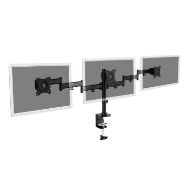 15. Triple desk stand (clamp) 3xLCD max. 27" max. 8kg tilt and swivel 360° (PIVOT)