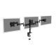 15. Triple desk stand (clamp) 3xLCD max. 27" max. 8kg tilt and swivel 360° (PIVOT)