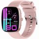 5. GRAVITY GT18-3 Women's Smartwatch Pink Silicone Strap + Navy Blue Strap