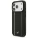 3. Mercedes Leather Star Pattern Stripes MagSafe Case for iPhone 17 Pro - Black