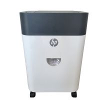 HP ONESHRED Auto 100CC Paper Shredder, White and Gray
