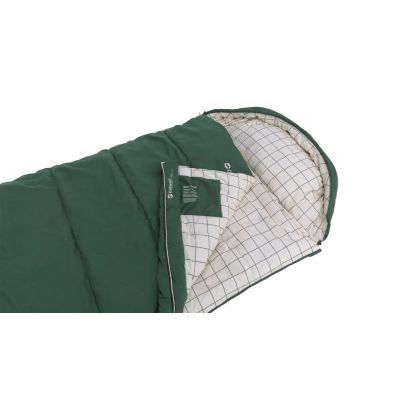 2. Outwell Camper Prime Synthetic Sleeping Bag 200cm Green (Zipper: Left)